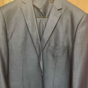 Men’s Three-Piece Blue stripped suit